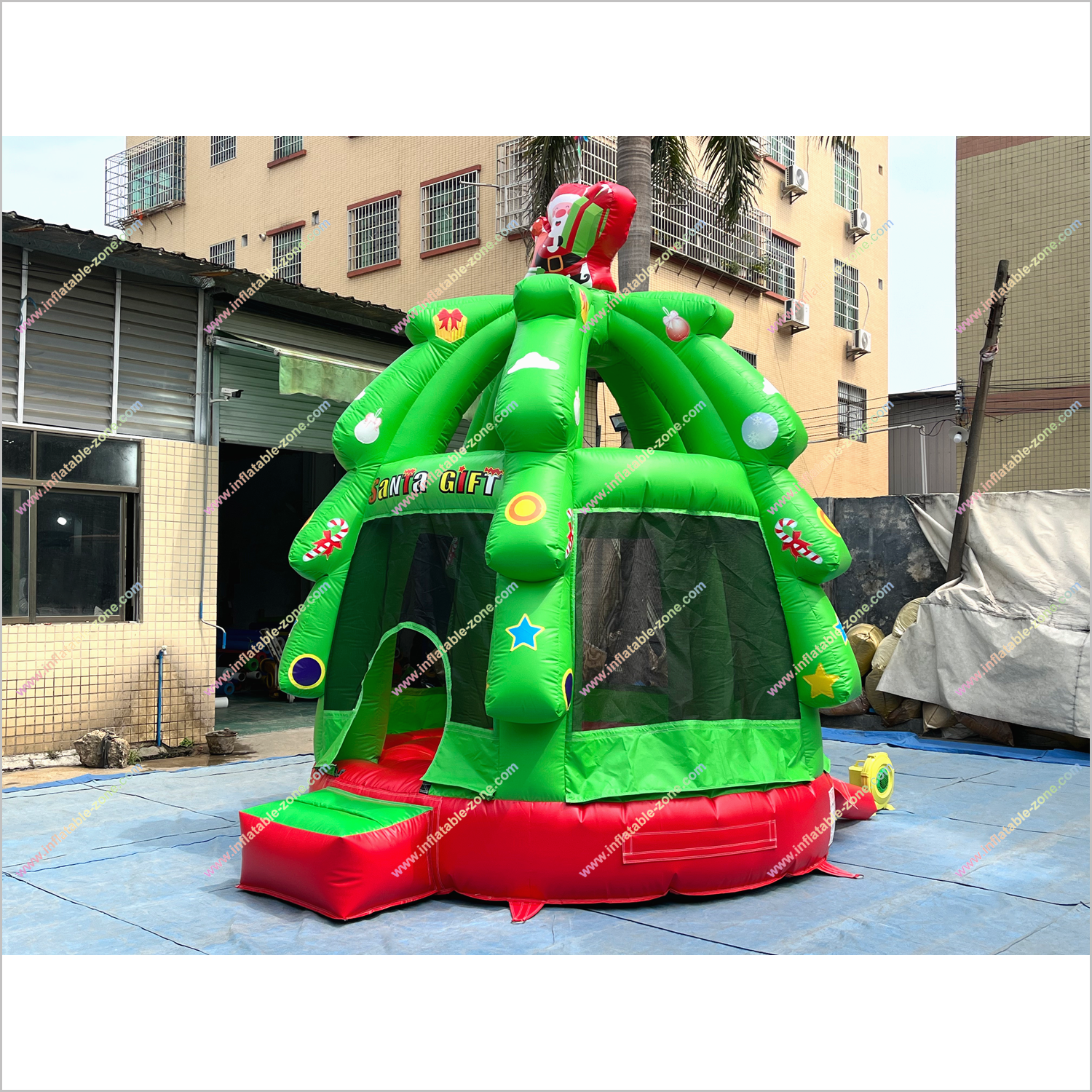 Inflatable Christmas Tree Bouncy Castle Party Near Me Large Outdoor Playground Bounce House For Sell - Inflatable-Zone