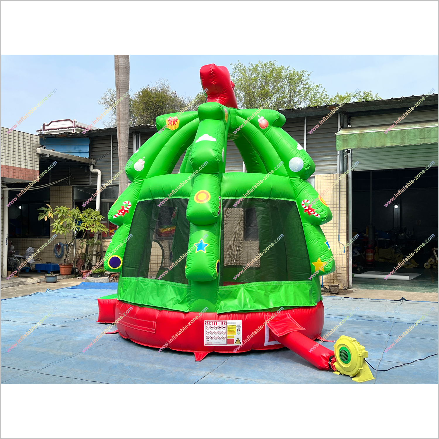 Inflatable Christmas Tree Bouncy Castle Party Near Me Large Outdoor Playground Bounce House For Sell - Inflatable-Zone
