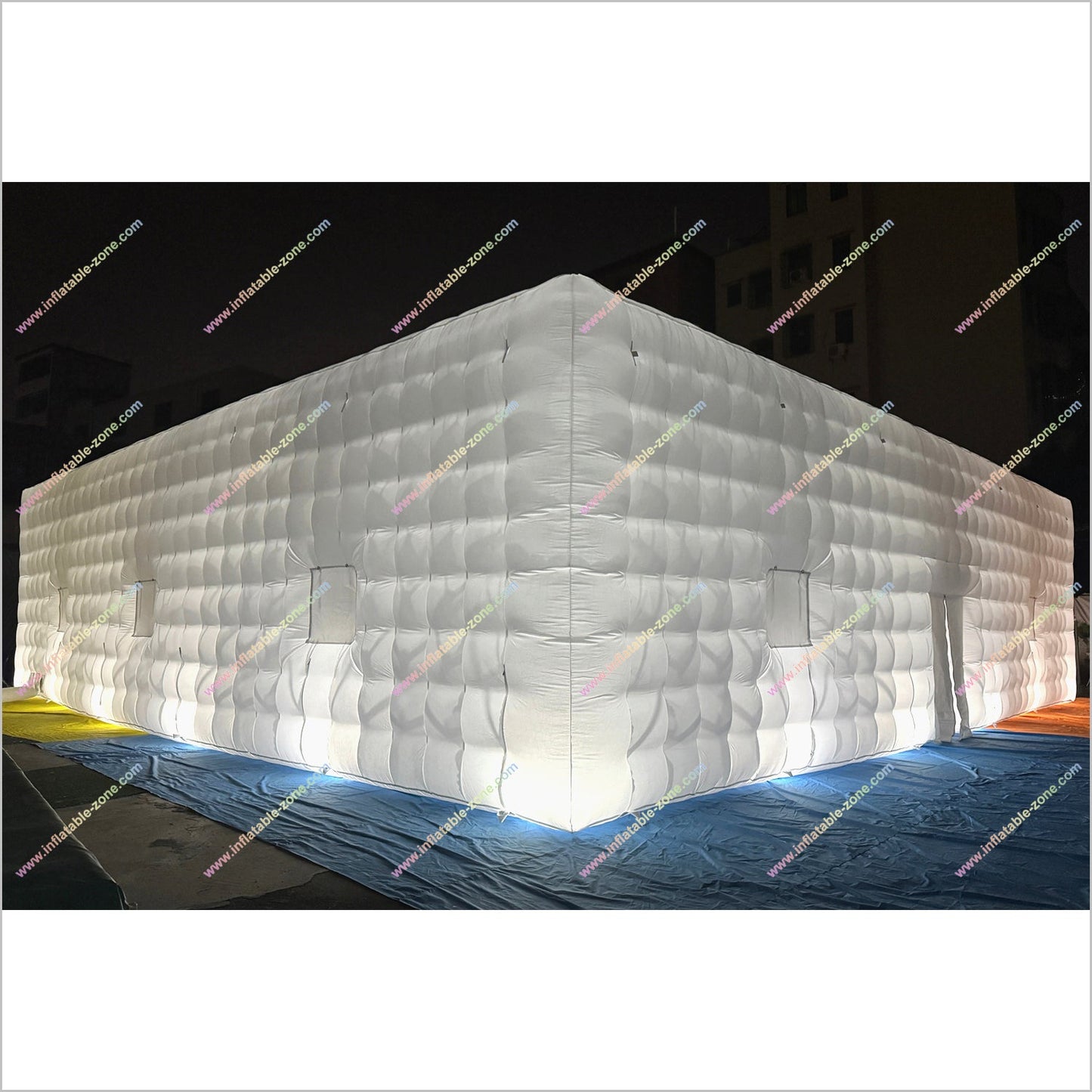 Inflatable Club Rental Marquee Nightclub Mobile Party Cube Inflatable Tent With Led Lighting - Inflatable-Zone