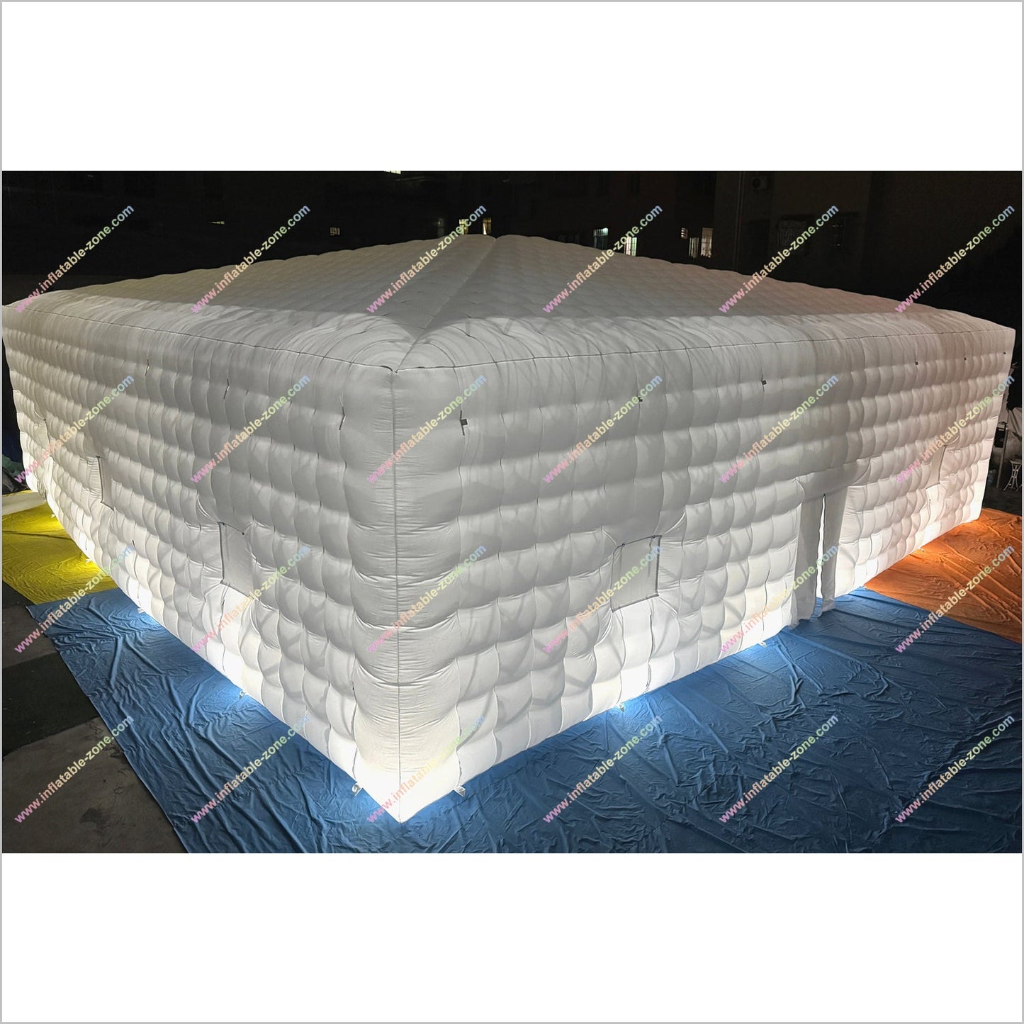 Inflatable Club Rental Marquee Nightclub Mobile Party Cube Inflatable Tent With Led Lighting - Inflatable-Zone