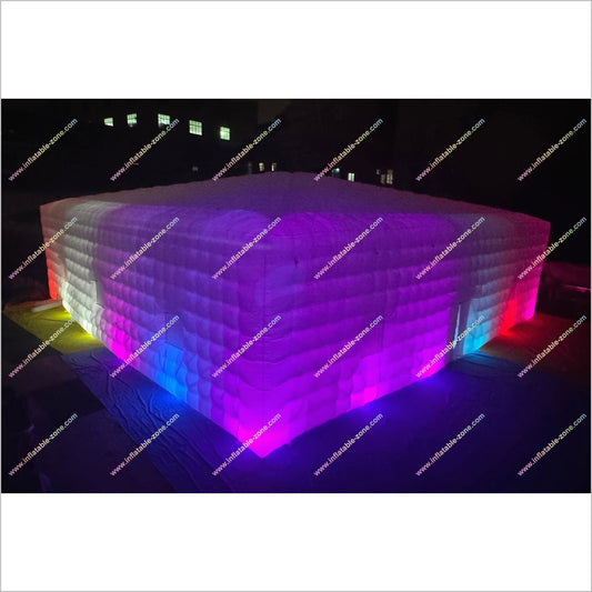 Large Led Inflatable Club Tent Outdoor Advertising Near Me Party Cube Blow Up Nightclub Rental - Inflatable-Zone
