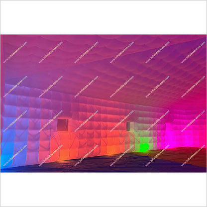 Large Led Inflatable Club Tent Outdoor Advertising Near Me Party Cube Blow Up Nightclub Rental - Inflatable-Zone
