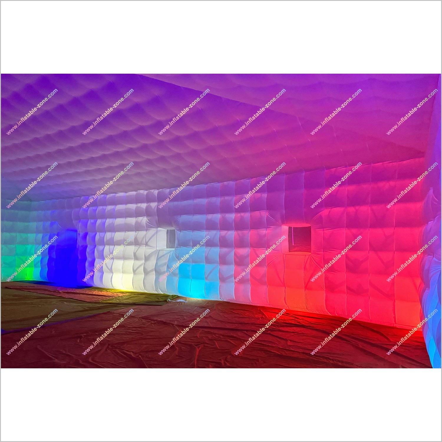 Large Led Inflatable Club Tent Outdoor Advertising Near Me Party Cube Blow Up Nightclub Rental - Inflatable-Zone