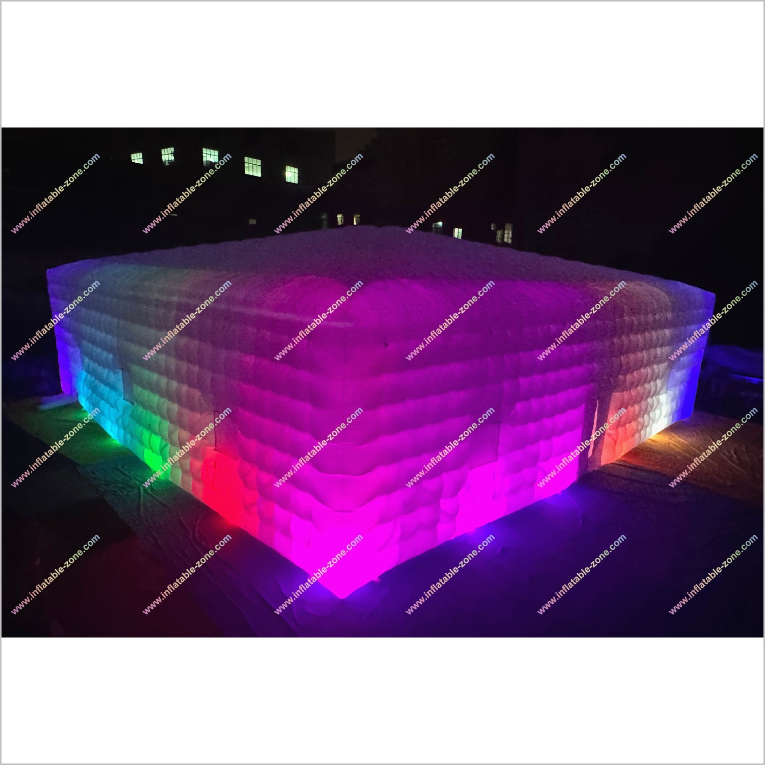 Large Led Inflatable Club Tent Outdoor Advertising Near Me Party Cube Blow Up Nightclub Rental - Inflatable-Zone