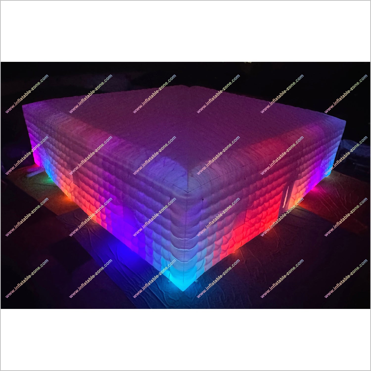 Large Led Inflatable Club Tent Outdoor Advertising Near Me Party Cube Blow Up Nightclub Rental - Inflatable-Zone