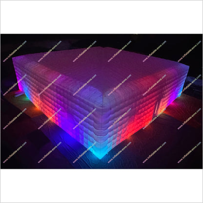 Large Led Inflatable Club Tent Outdoor Advertising Near Me Party Cube Blow Up Nightclub Rental - Inflatable-Zone