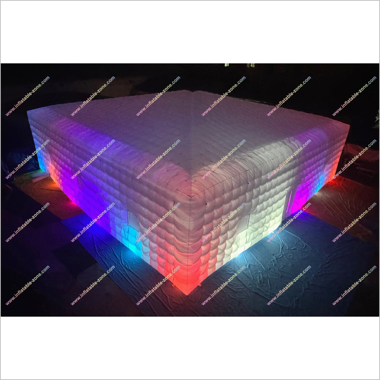 Large Led Inflatable Club Tent Outdoor Advertising Near Me Party Cube Blow Up Nightclub Rental - Inflatable-Zone