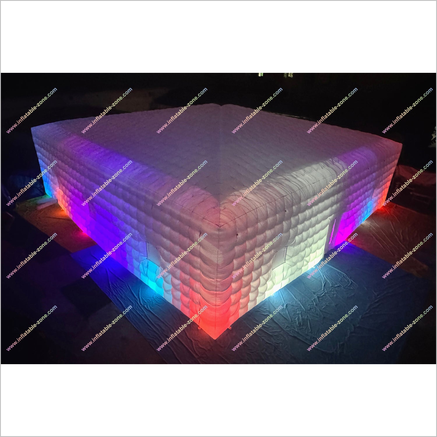 Large Led Inflatable Club Tent Outdoor Advertising Near Me Party Cube Blow Up Nightclub Rental - Inflatable-Zone