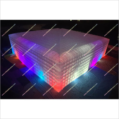 Large Led Inflatable Club Tent Outdoor Advertising Near Me Party Cube Blow Up Nightclub Rental - Inflatable-Zone