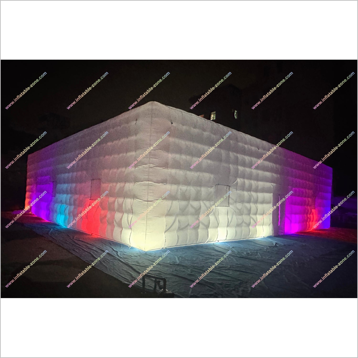 Large Led Inflatable Club Tent Outdoor Advertising Near Me Party Cube Blow Up Nightclub Rental - Inflatable-Zone