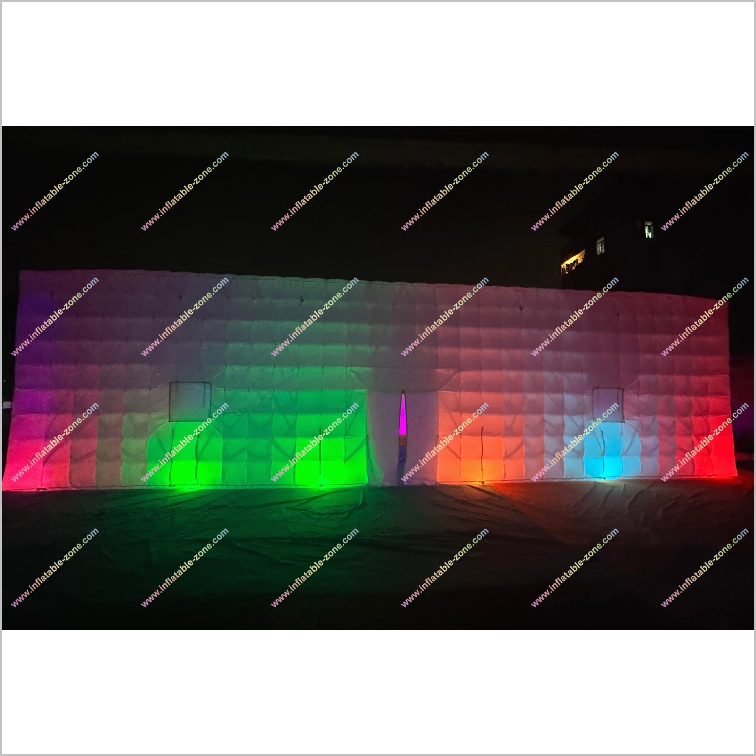 Large Led Inflatable Club Tent Outdoor Advertising Near Me Party Cube Blow Up Nightclub Rental - Inflatable-Zone