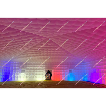 Large Led Inflatable Club Tent Outdoor Advertising Near Me Party Cube Blow Up Nightclub Rental - Inflatable-Zone