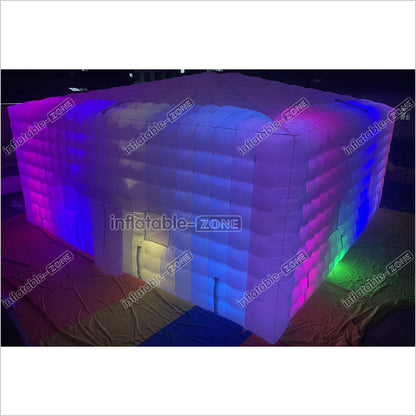 Commercial Inflatable Nightclub Inflatable Party Tent Inflatable Cube Tent With LED Lights For Outdoor Events - Inflatable-Zone