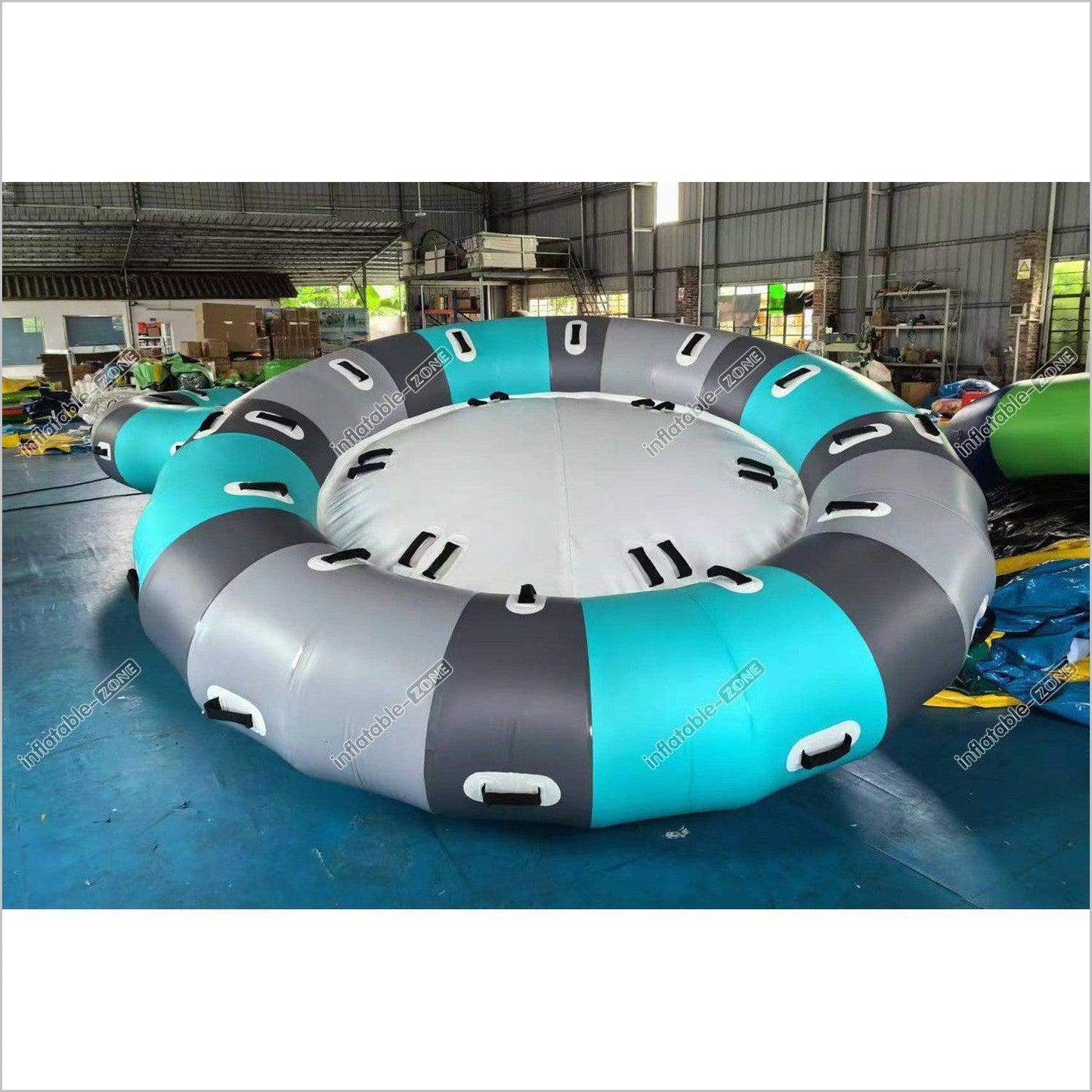 Inflatable Water Rotating Disco Boat Water Game Toy Inflatable Floating Spinner Twister For Water Entertainment - Inflatable-Zone