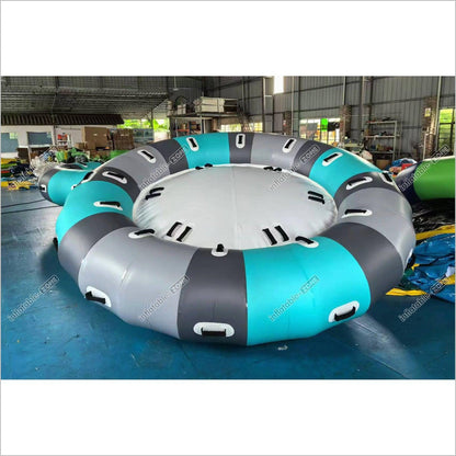 Inflatable Water Rotating Disco Boat Water Game Toy Inflatable Floating Spinner Twister For Water Entertainment - Inflatable-Zone