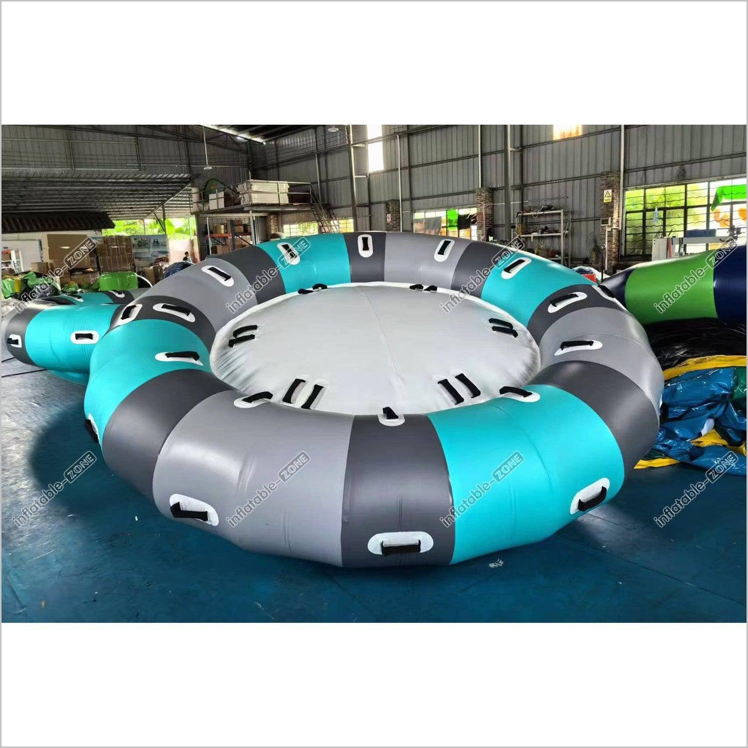 Inflatable Water Rotating Disco Boat Water Game Toy Inflatable Floating Spinner Twister For Water Entertainment - Inflatable-Zone