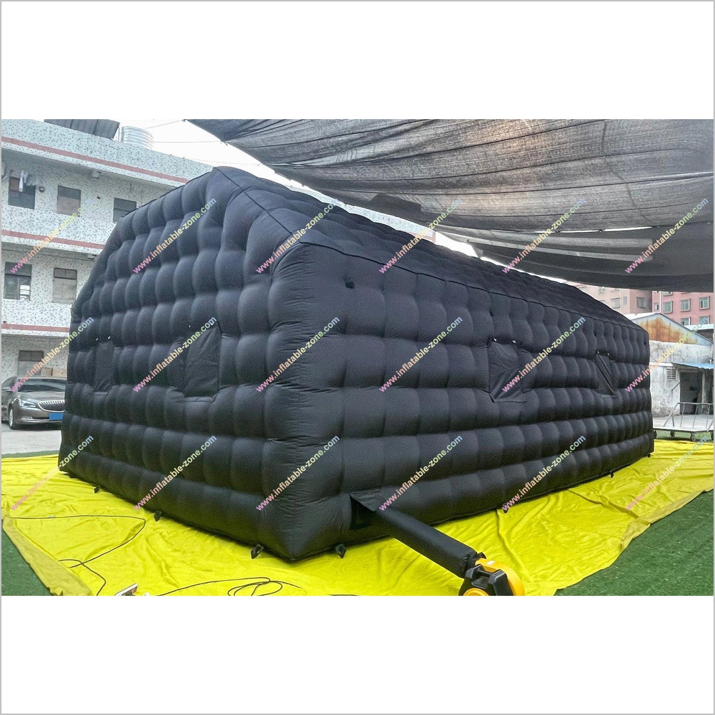 Inflatable Disco Tent Hire Cube Pavilion Event House Black Night Club Near Me Inflatable Tent Party