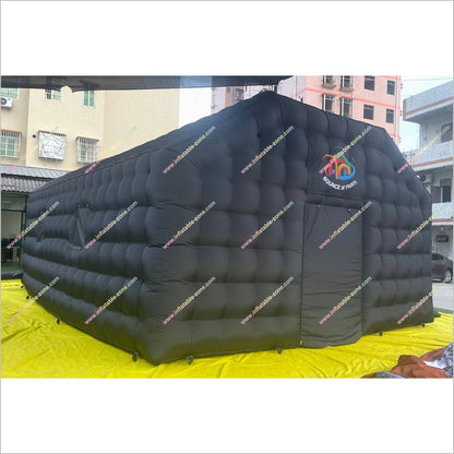 Inflatable Disco Tent Hire Cube Pavilion Event House Black Night Club Near Me Inflatable Tent Party