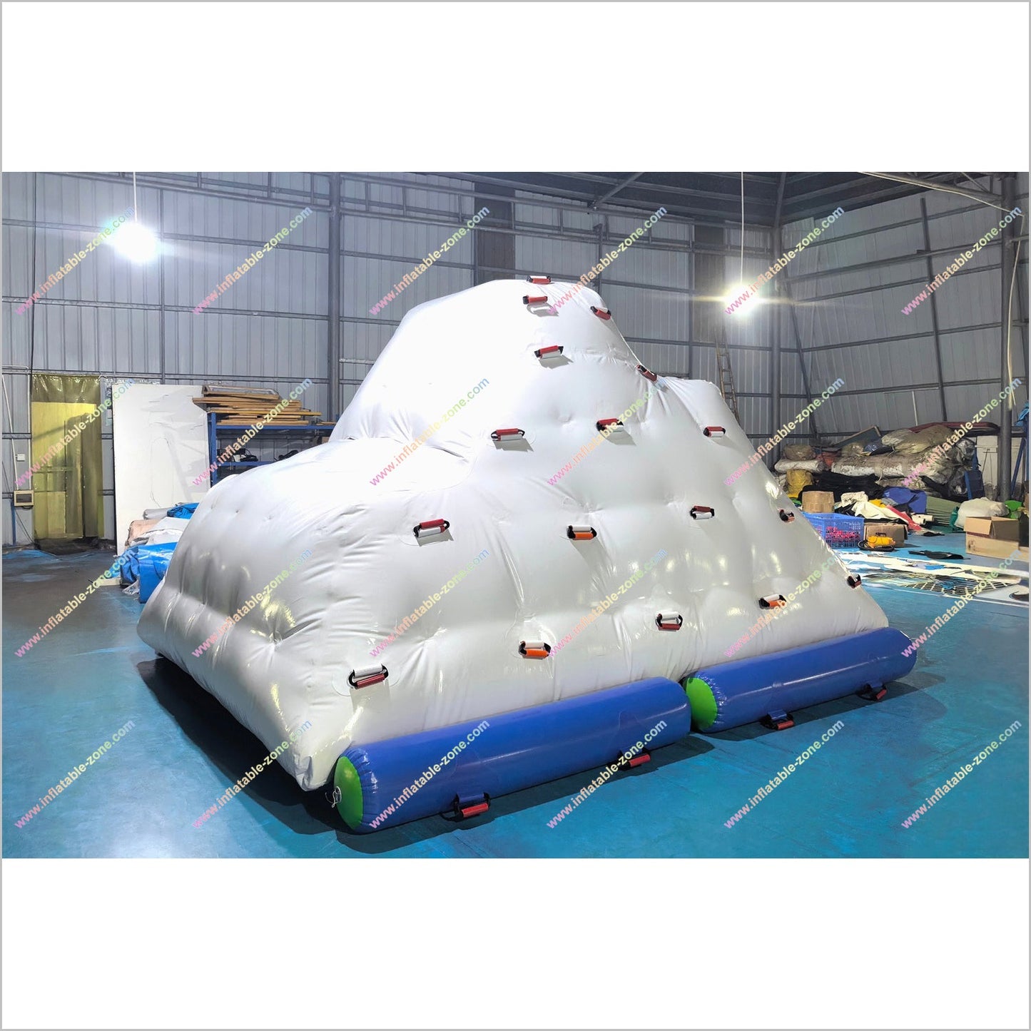 Climbing Challenge Iceberg Game Inflatable Water Park Slide Inflatable Floating Iceberg Blow Up Water Toy