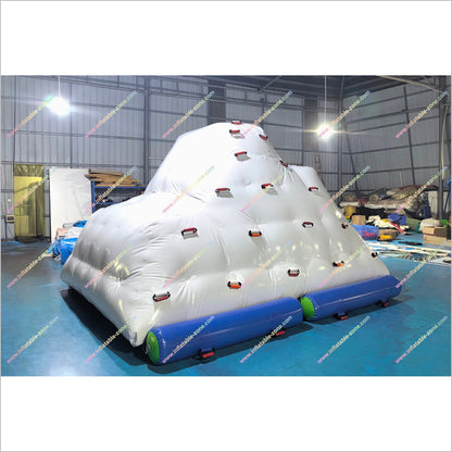 Climbing Challenge Iceberg Game Inflatable Water Park Slide Inflatable Floating Iceberg Blow Up Water Toy