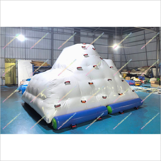 Climbing Challenge Iceberg Game Inflatable Water Park Slide Inflatable Floating Iceberg Blow Up Water Toy