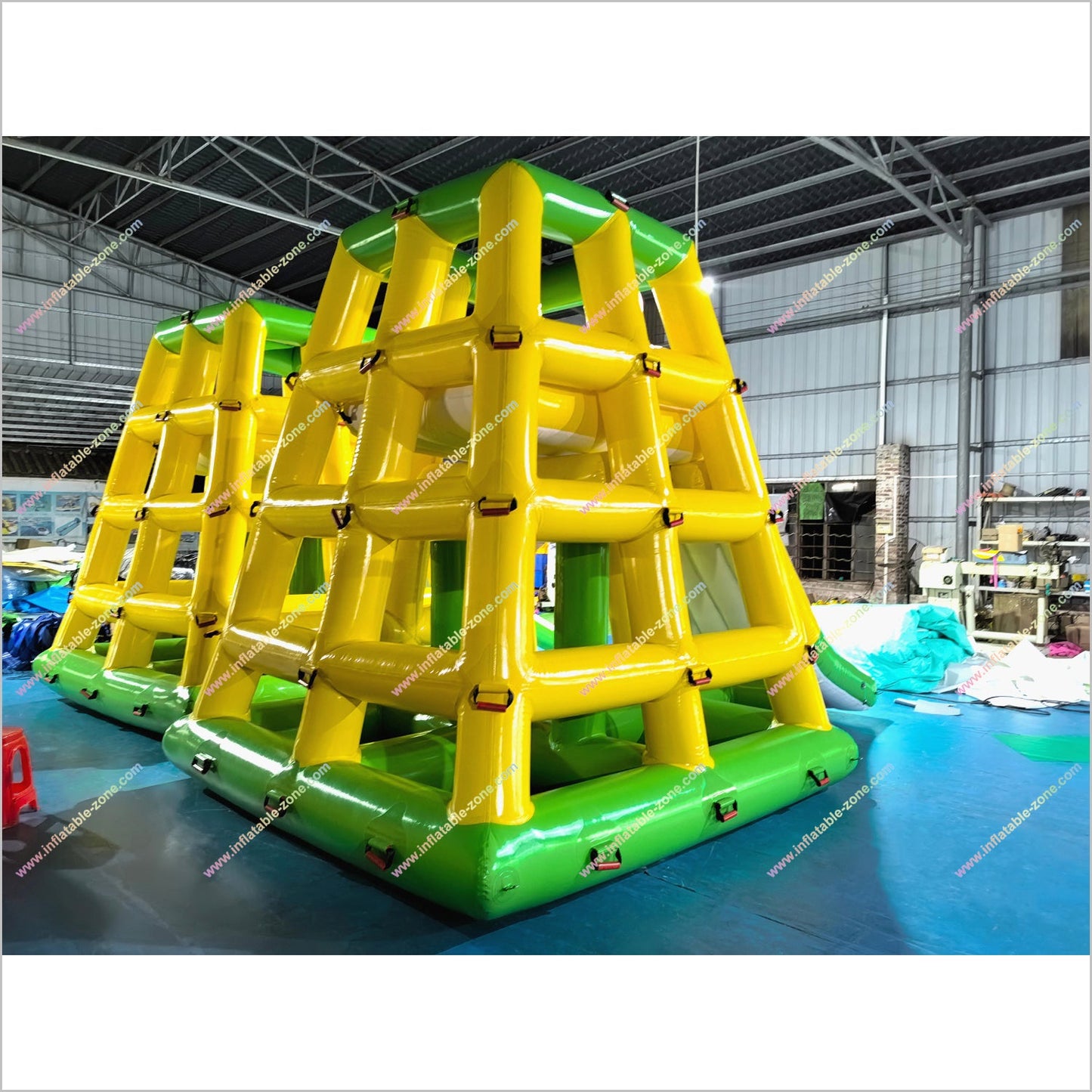 Aqua Park Game Inflatable Floating Water Slide Fun Fitness Equipment Climbing Tower With Slide - Inflatable-Zone