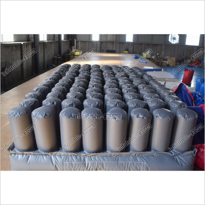 Indoor Trampoline Park Inflatable Foam Pit Air Bag Sealed Top Cover Inflatable Jump Stunt Airbag With Pillars - Inflatable-Zone