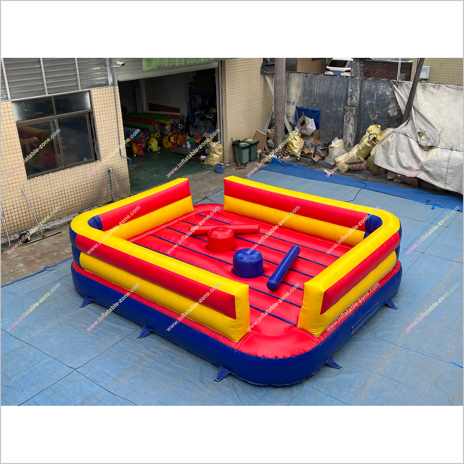 Outdoor Play Game Inflatable Jousting Ring Interactive Playground Equipment Inflatable Gladiator Joust Sticks For Sale - Inflatable-Zone