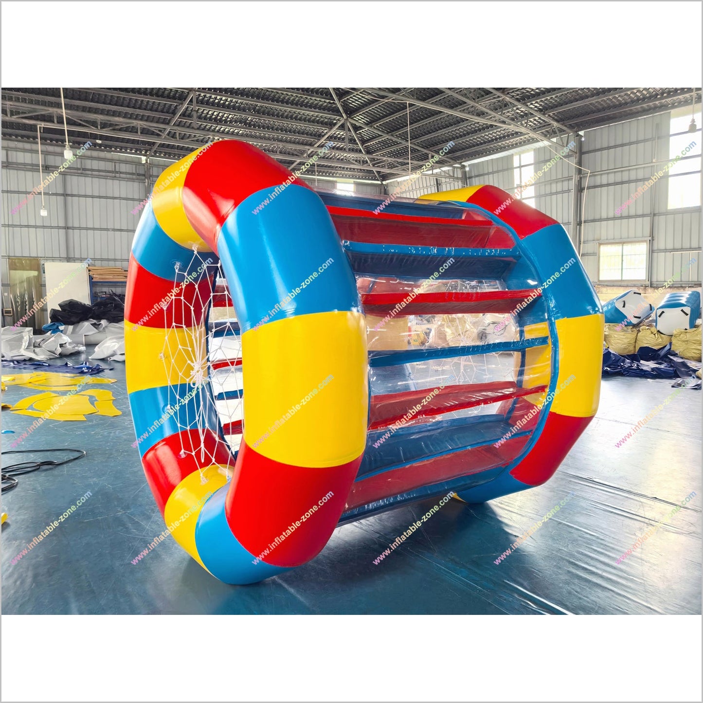 Inflatable Hamster Wheel Water Roller Barrel Floating Walking Water Roller Drum Team Building Outside