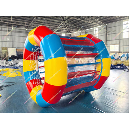 Inflatable Hamster Wheel Water Roller Barrel Floating Walking Water Roller Drum Team Building Outside