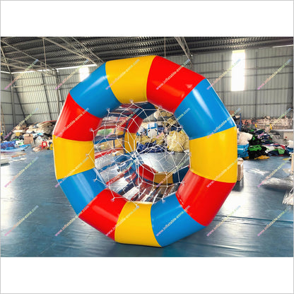 Inflatable Hamster Wheel Water Roller Barrel Floating Walking Water Roller Drum Team Building Outside
