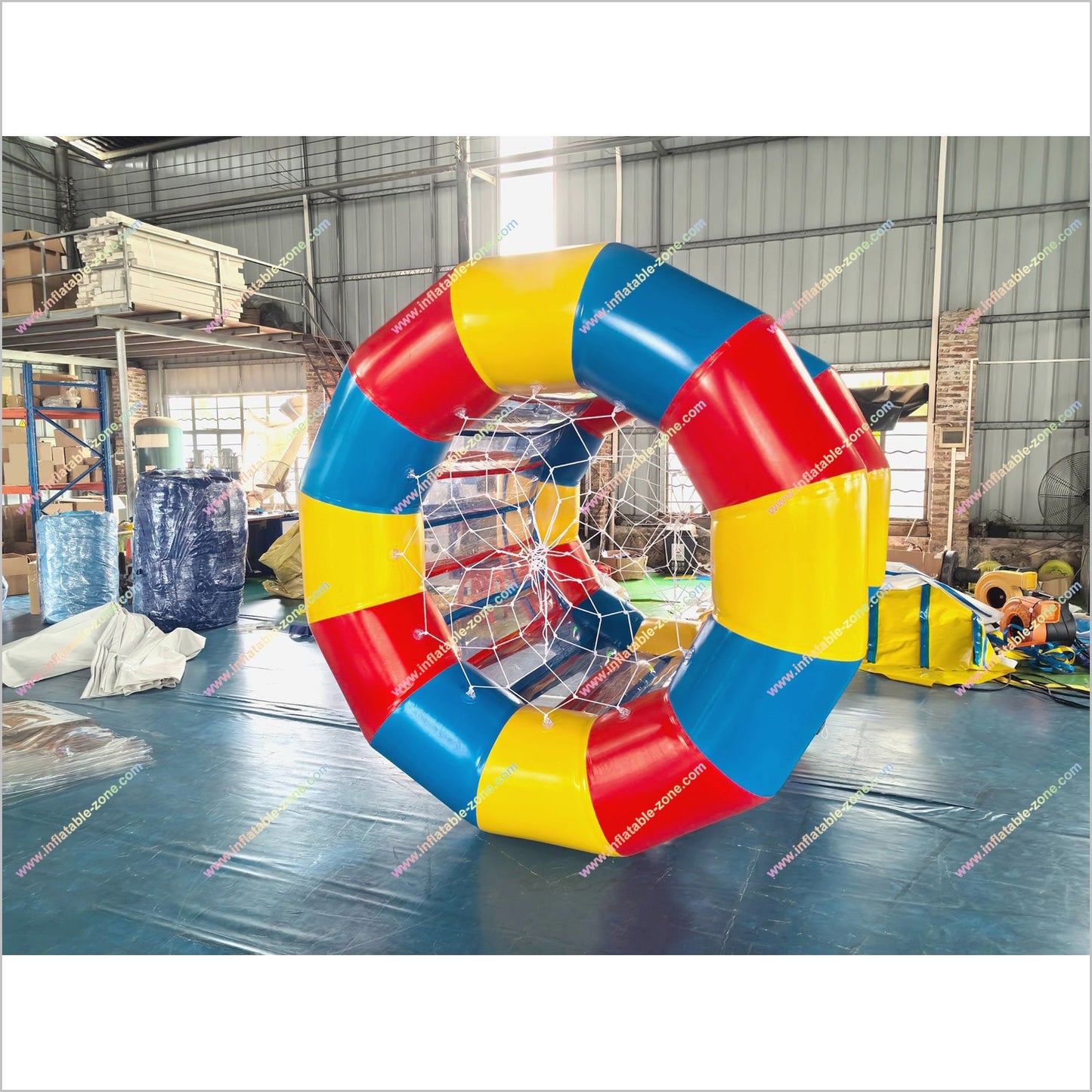 Inflatable Hamster Wheel Water Roller Barrel Floating Walking Water Roller Drum Team Building Outside