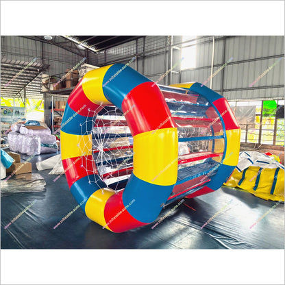 Inflatable Hamster Wheel Water Roller Barrel Floating Walking Water Roller Drum Team Building Outside