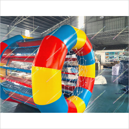 Inflatable Hamster Wheel Water Roller Barrel Floating Walking Water Roller Drum Team Building Outside