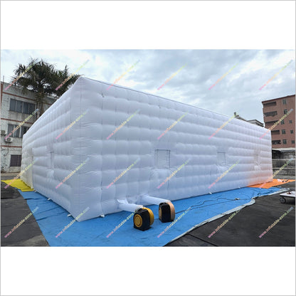 Outdoor Party Decorations Inflatable House Tents Big White Blow Up Cube Inflatable Night Club Rentals - Inflatable-Zone