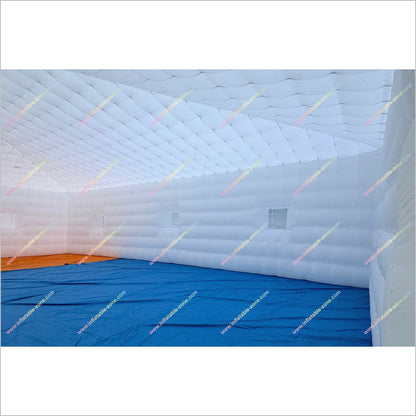 Outdoor Party Decorations Inflatable House Tents Big White Blow Up Cube Inflatable Night Club Rentals - Inflatable-Zone