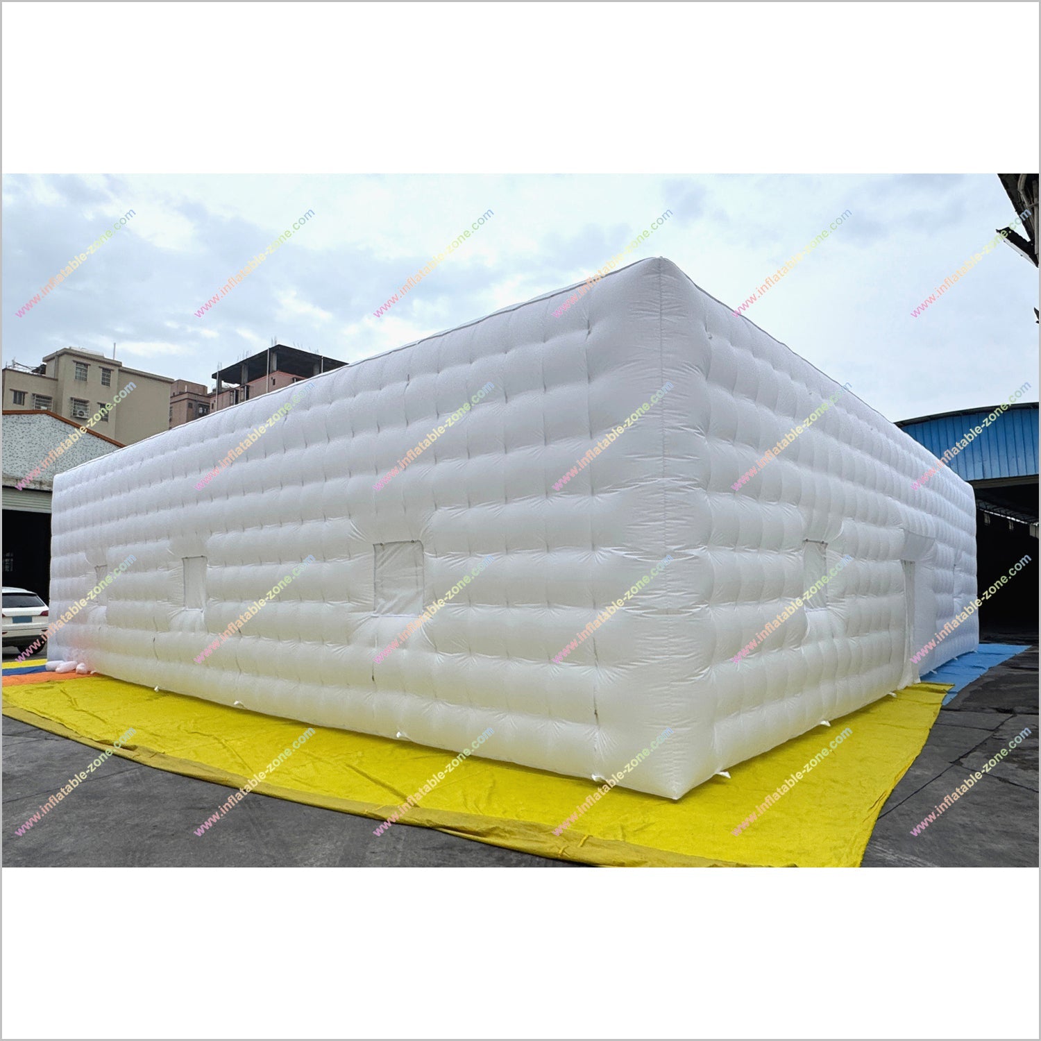 Outdoor Party Decorations Inflatable House Tents Big White Blow Up Cube Inflatable Night Club Rentals - Inflatable-Zone