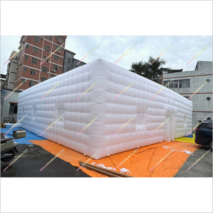 Outdoor Party Decorations Inflatable House Tents Big White Blow Up Cube Inflatable Night Club Rentals - Inflatable-Zone