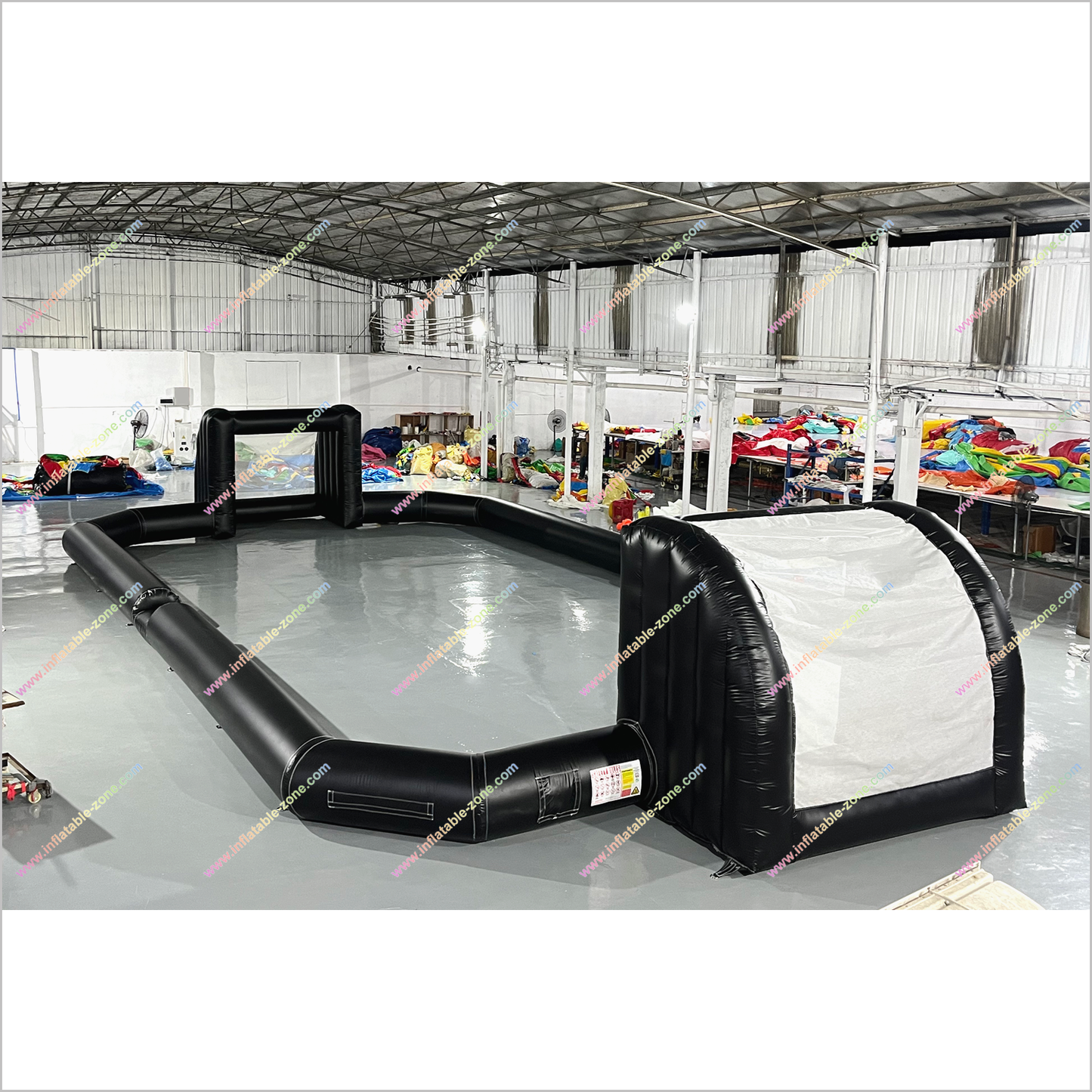 Single Wall Inflatable Indoor Soccer Field Interactive Sport Games Football Court Near Me