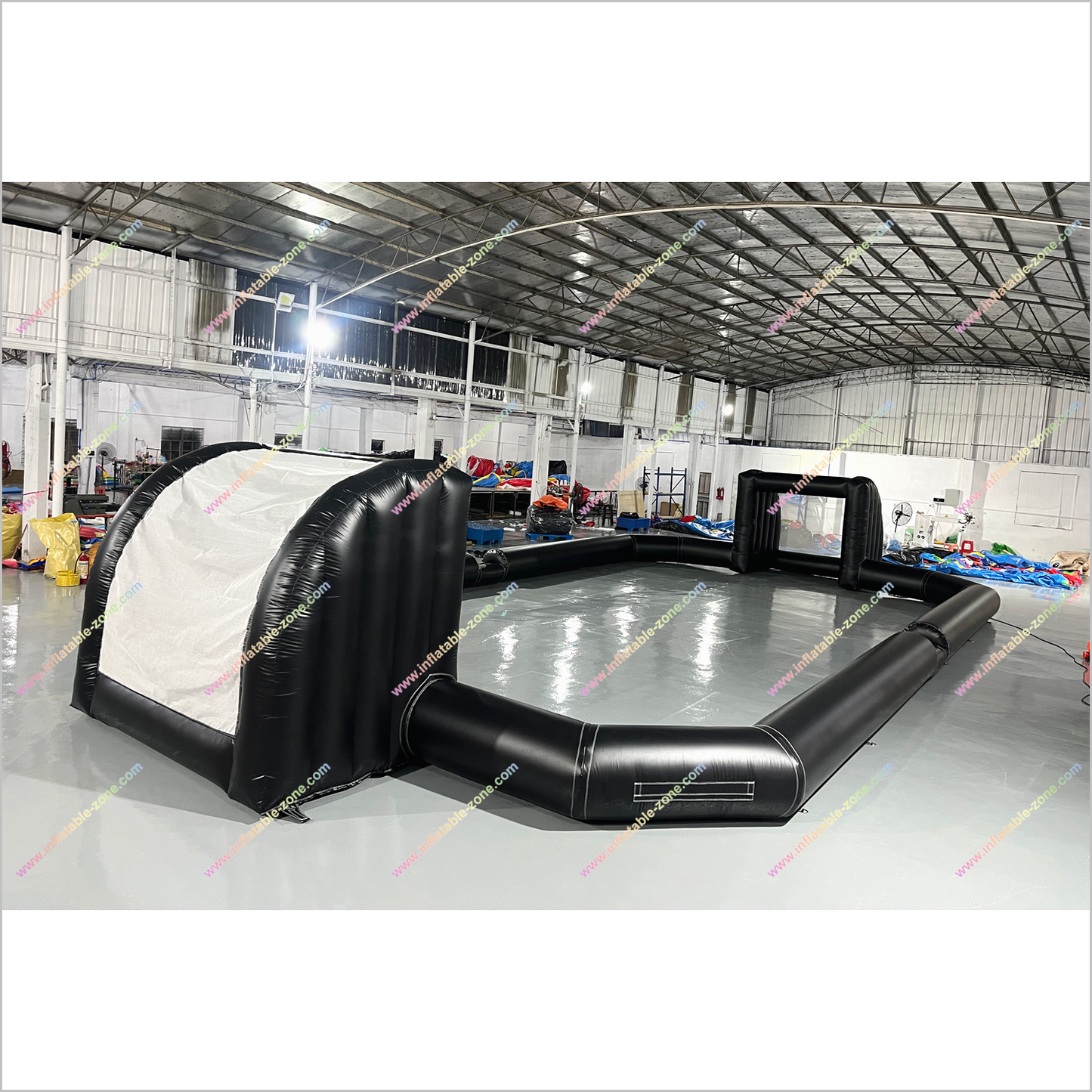 Single Wall Inflatable Indoor Soccer Field Interactive Sport Games Football Court Near Me