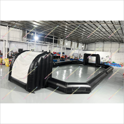Single Wall Inflatable Indoor Soccer Field Interactive Sport Games Football Court Near Me