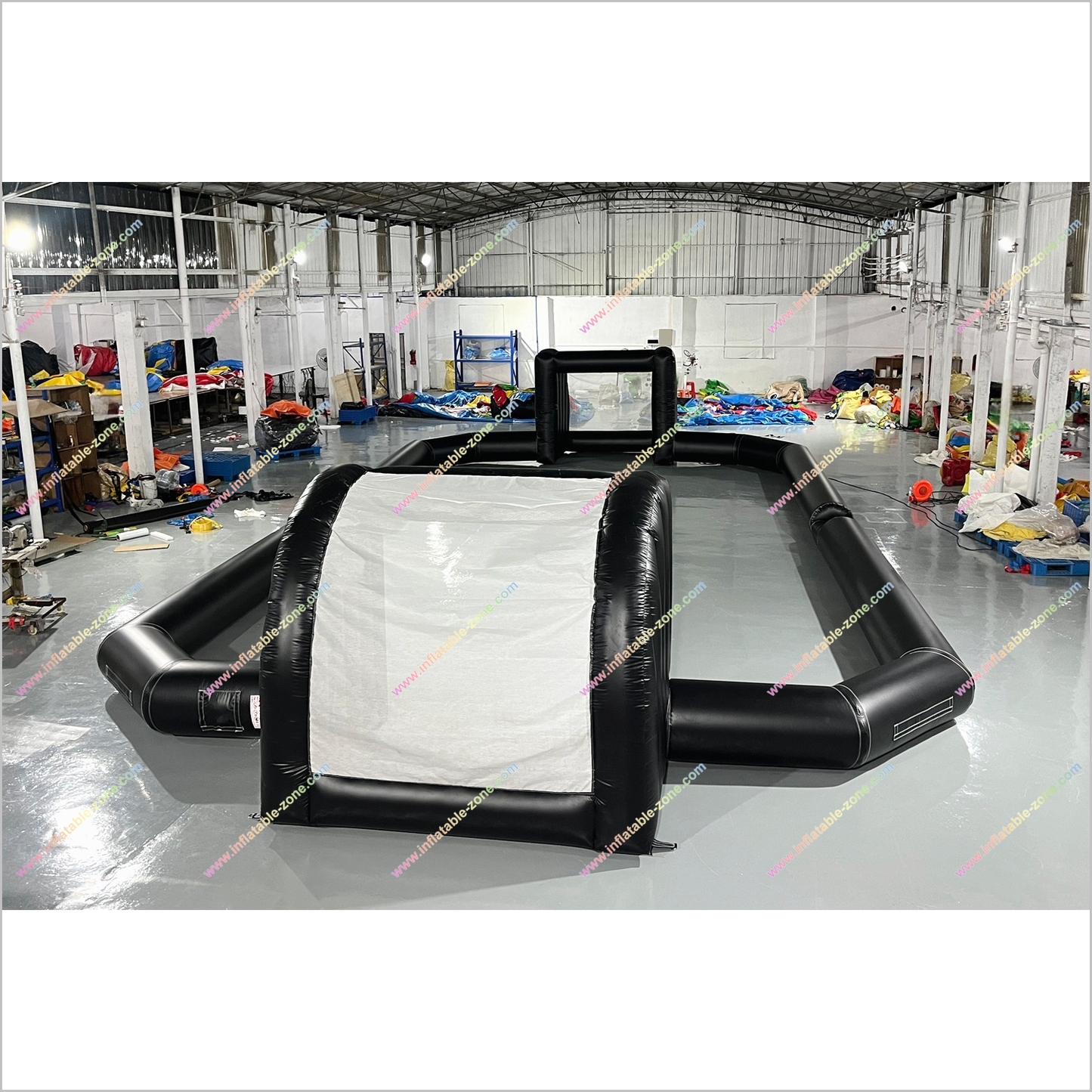 Single Wall Inflatable Indoor Soccer Field Interactive Sport Games Football Court Near Me