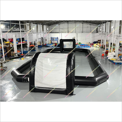 Single Wall Inflatable Indoor Soccer Field Interactive Sport Games Football Court Near Me