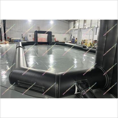 Single Wall Inflatable Indoor Soccer Field Interactive Sport Games Football Court Near Me