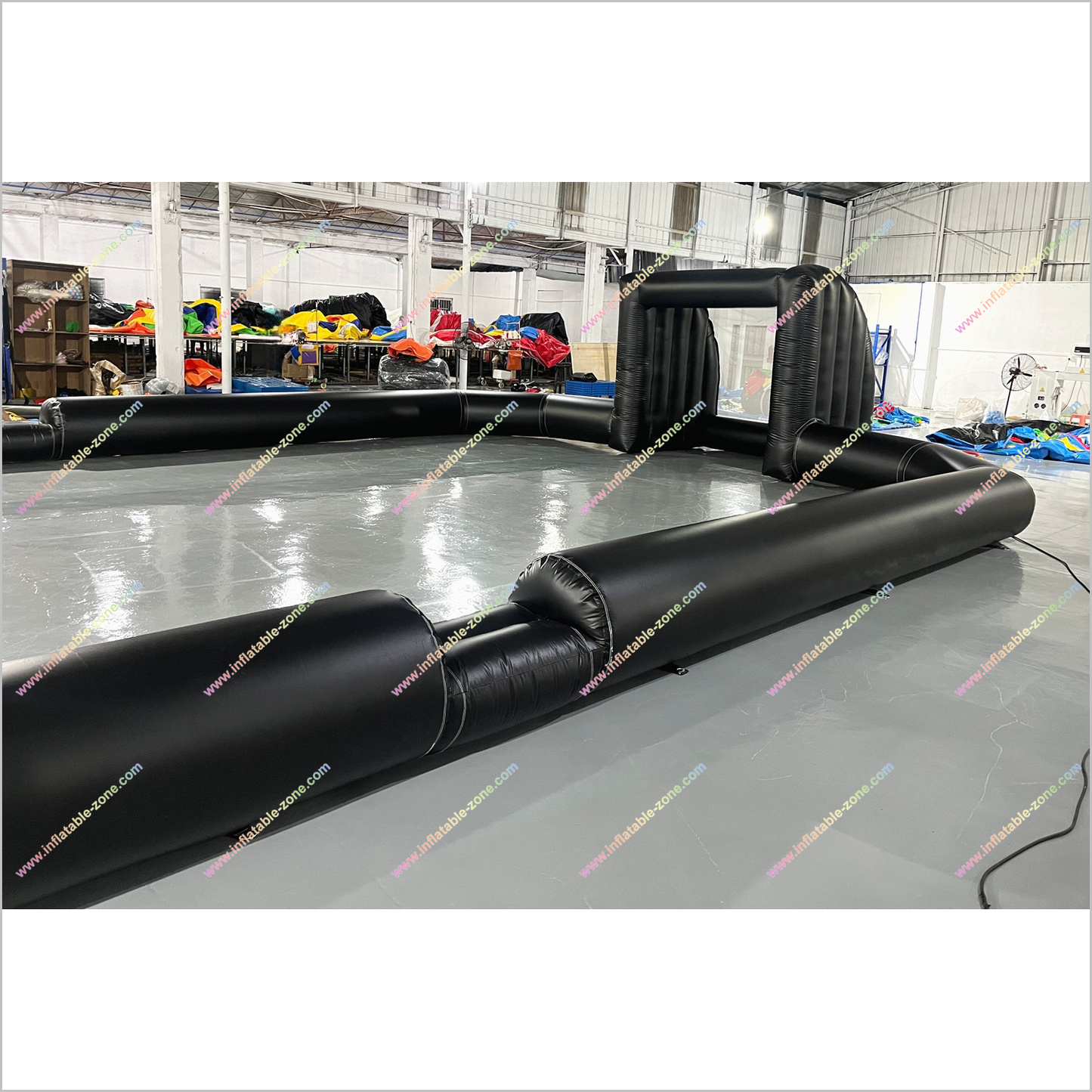 Single Wall Inflatable Indoor Soccer Field Interactive Sport Games Football Court Near Me