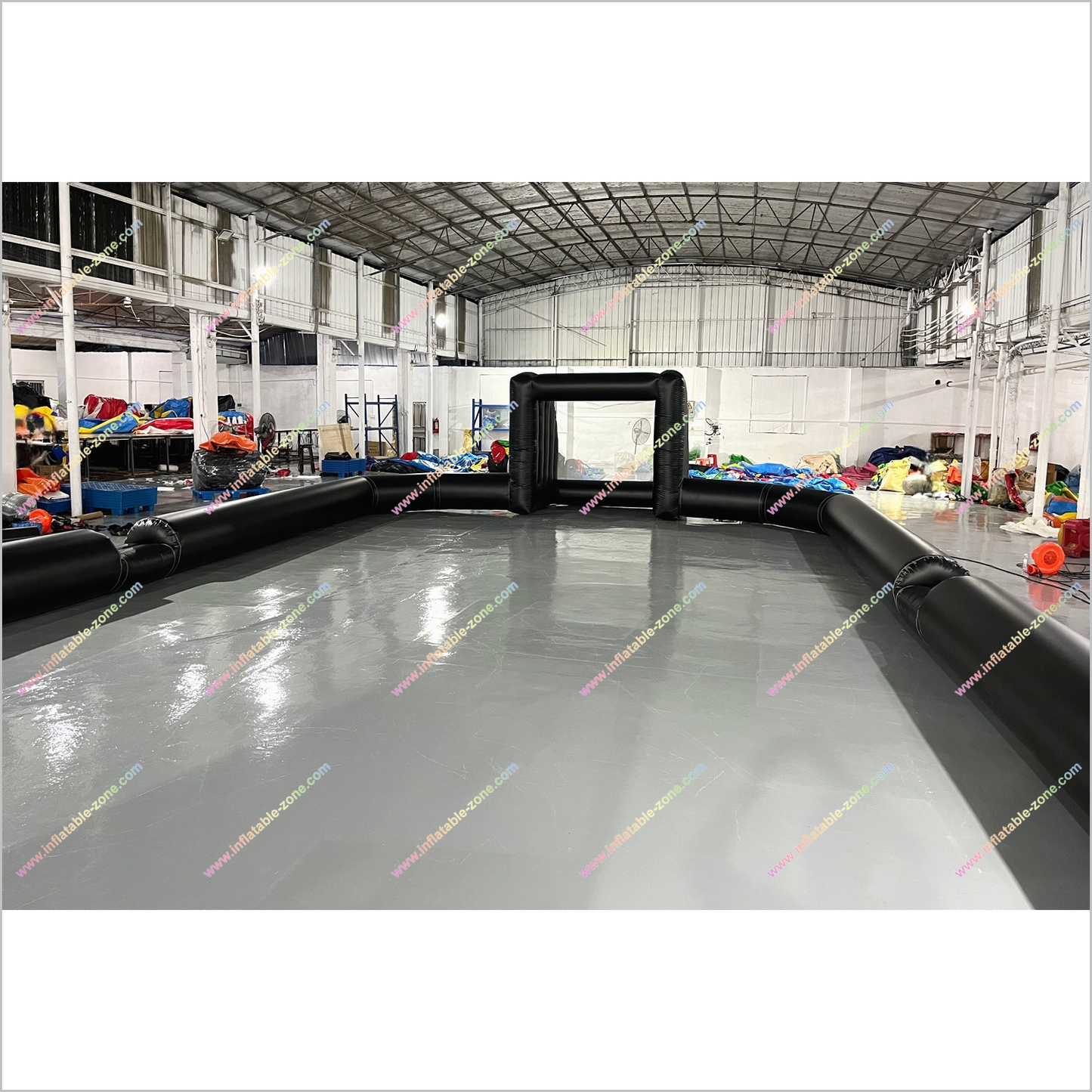 Single Wall Inflatable Indoor Soccer Field Interactive Sport Games Football Court Near Me