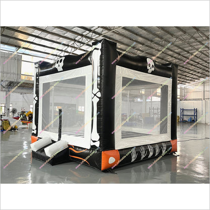 Skull And Bone Bouncy Castle Hire Prices Halloween Party Activities Inflatable Jump House For Sale