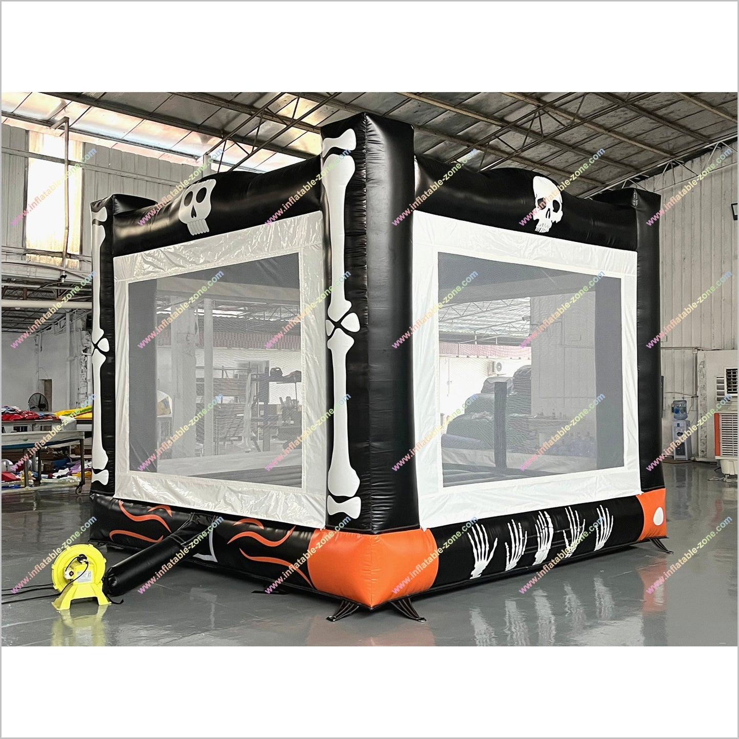 Skull And Bone Bouncy Castle Hire Prices Halloween Party Activities Inflatable Jump House For Sale