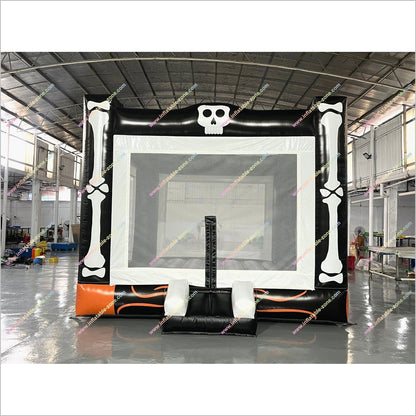 Skull And Bone Bouncy Castle Hire Prices Halloween Party Activities Inflatable Jump House For Sale