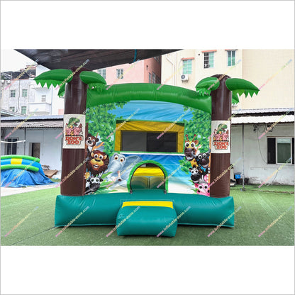 Inflatable Safari Animals Blast Zone Inflatable Bounce House Jungle Party Theme Inflatable Jumping Castle For Rent